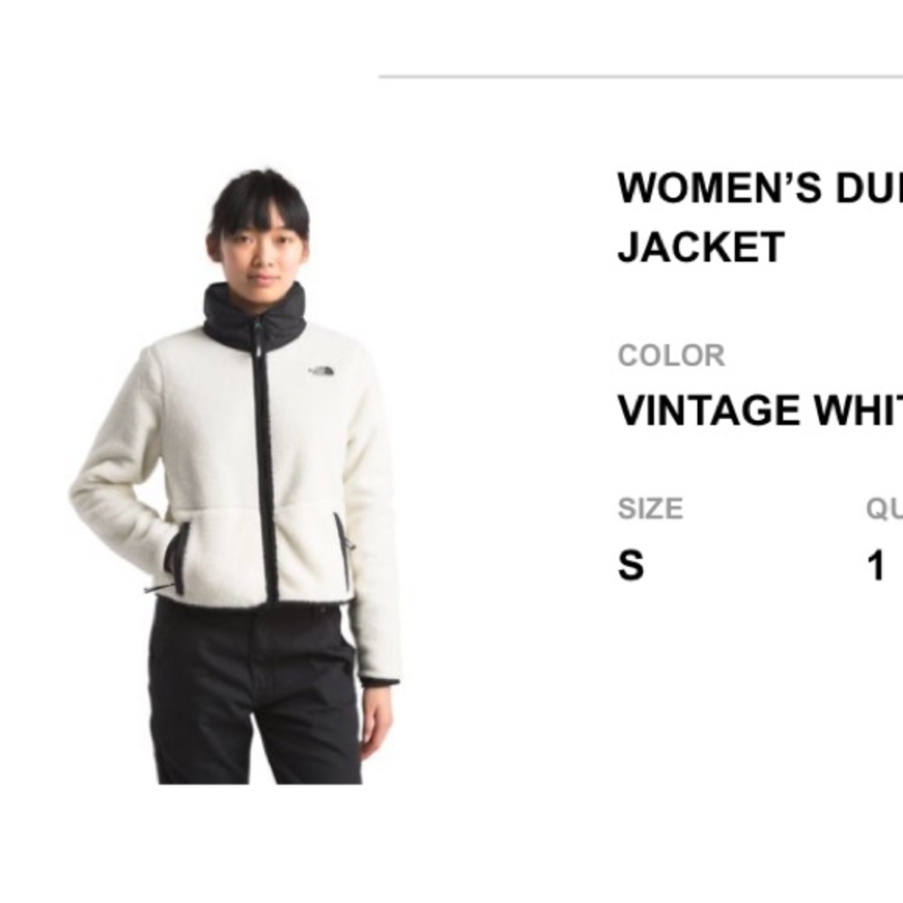 North Face cropped jacket
